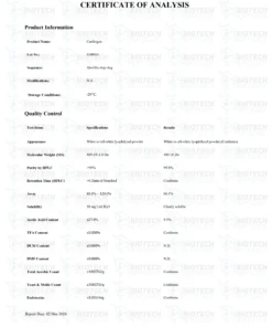 Cardiogen (20mg) COA