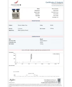 Thymosin Alpha-1 5mg COA