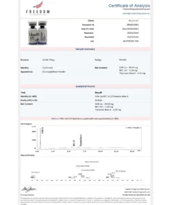 GLOW 70mg COA