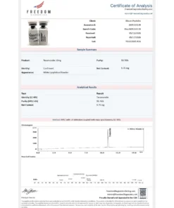 Tesamorelin 10mg COA