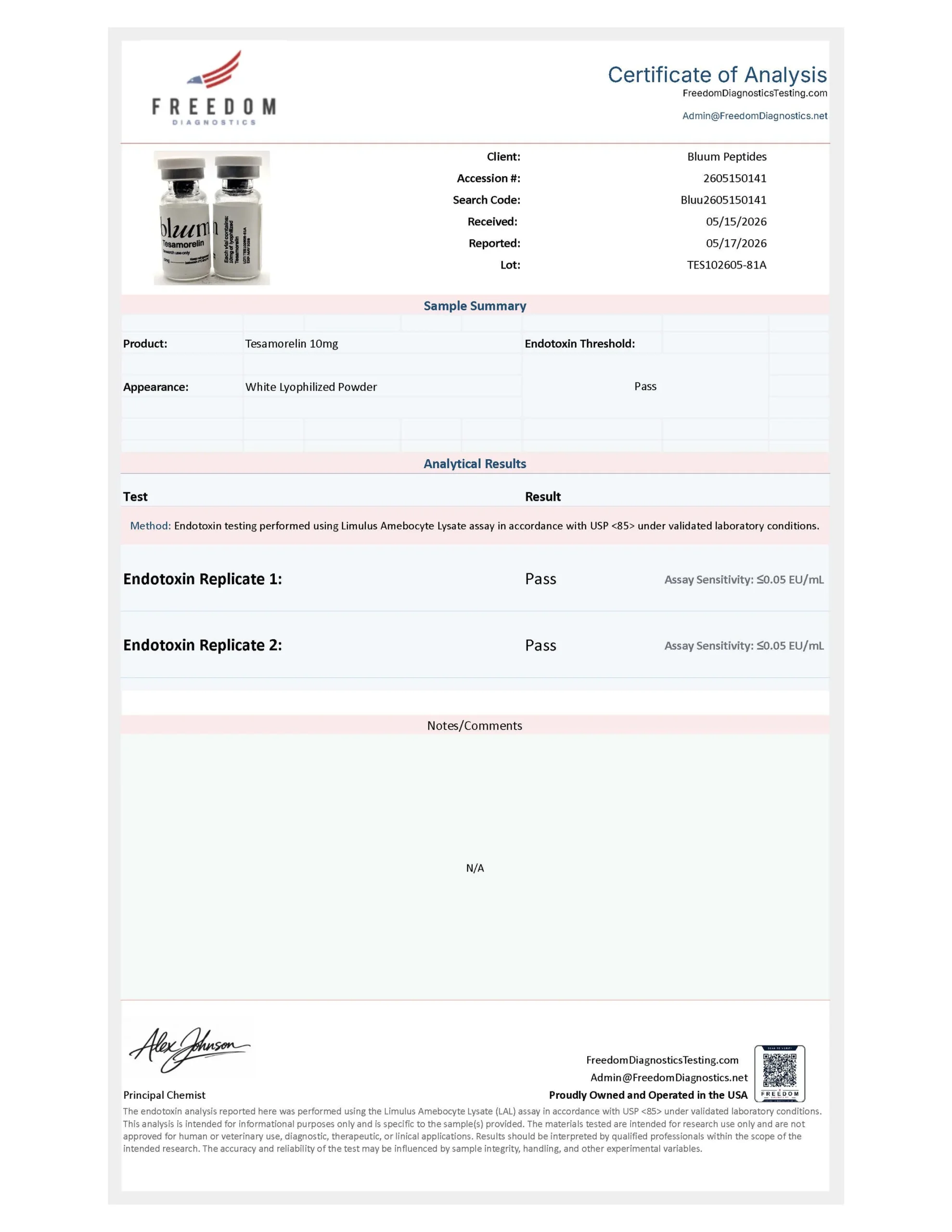 Tesamorelin 10mg