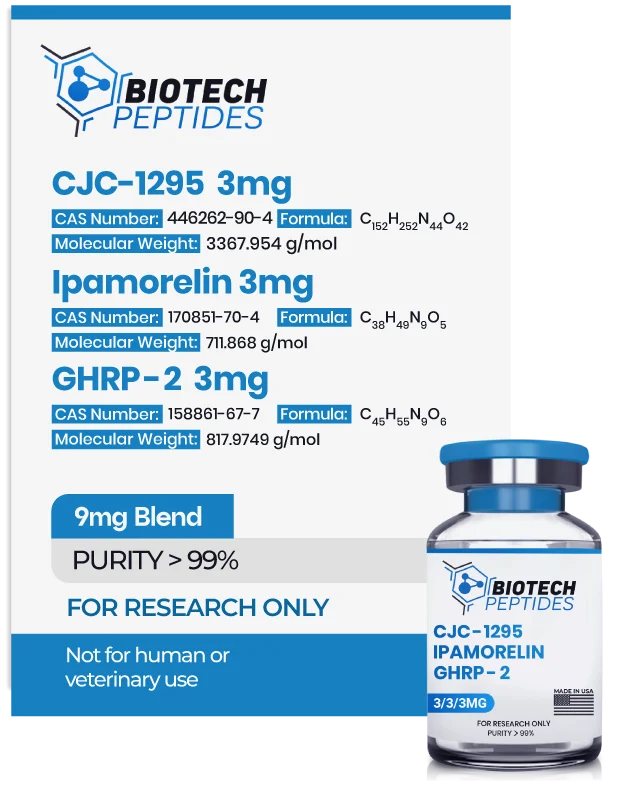 Buy CJC-1295 (Mod GRF 1-29) & Ipamorelin & GHRP-2 Blend (9mg)