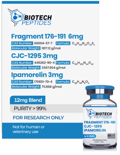 Buy Fragment 176-191 & CJC-1295 & Ipamorelin Blend (12mg)