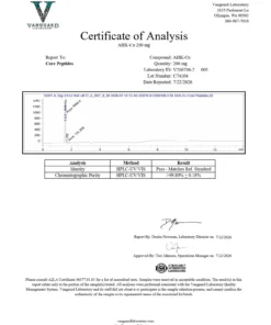 AHK-Cu – 200MG COA